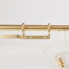 Bastone per tende in ottone con terminale Fregio
