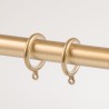 Bastone per tende in ottone con terminale Cigno