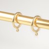 Bastone per tende in ottone con terminale Cigno