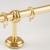 Bastone per tende in ottone con terminale Cigno
