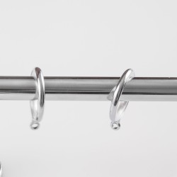 Bastone per tende in acciaio con terminale diamantato