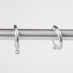 Bastone per tende in acciaio con terminale diamantato