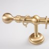 Bastone per tende in ottone con terminale Sfera