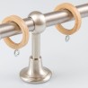 Bastone per in acciaio con terminale cono in legno