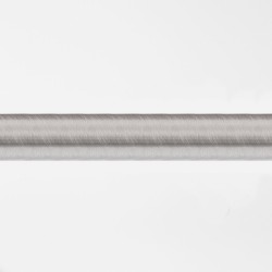 Bastone per tende in acciaio con terminale cono in legno