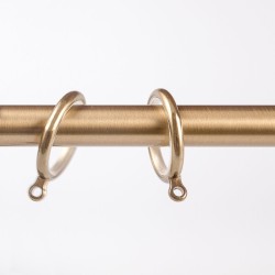 Bastone per tenda Marella in ottone con terminale decorato ottone-alluminio