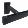 Binario per tende nero Minimal a soffitto e parete doppio o singolo
