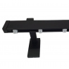 Binario per tende nero Minimal a soffitto e parete doppio o singolo